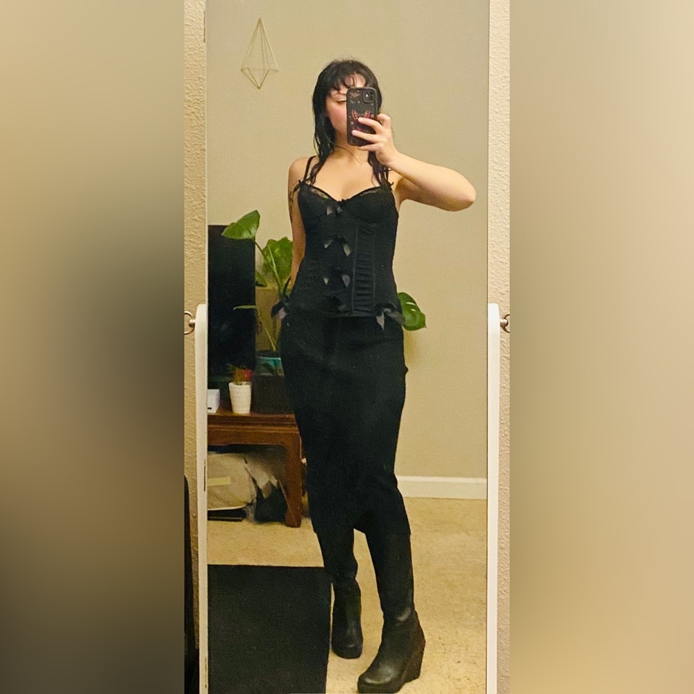 Goth corset top